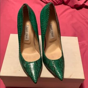 Jimmy choo snake skin shoe